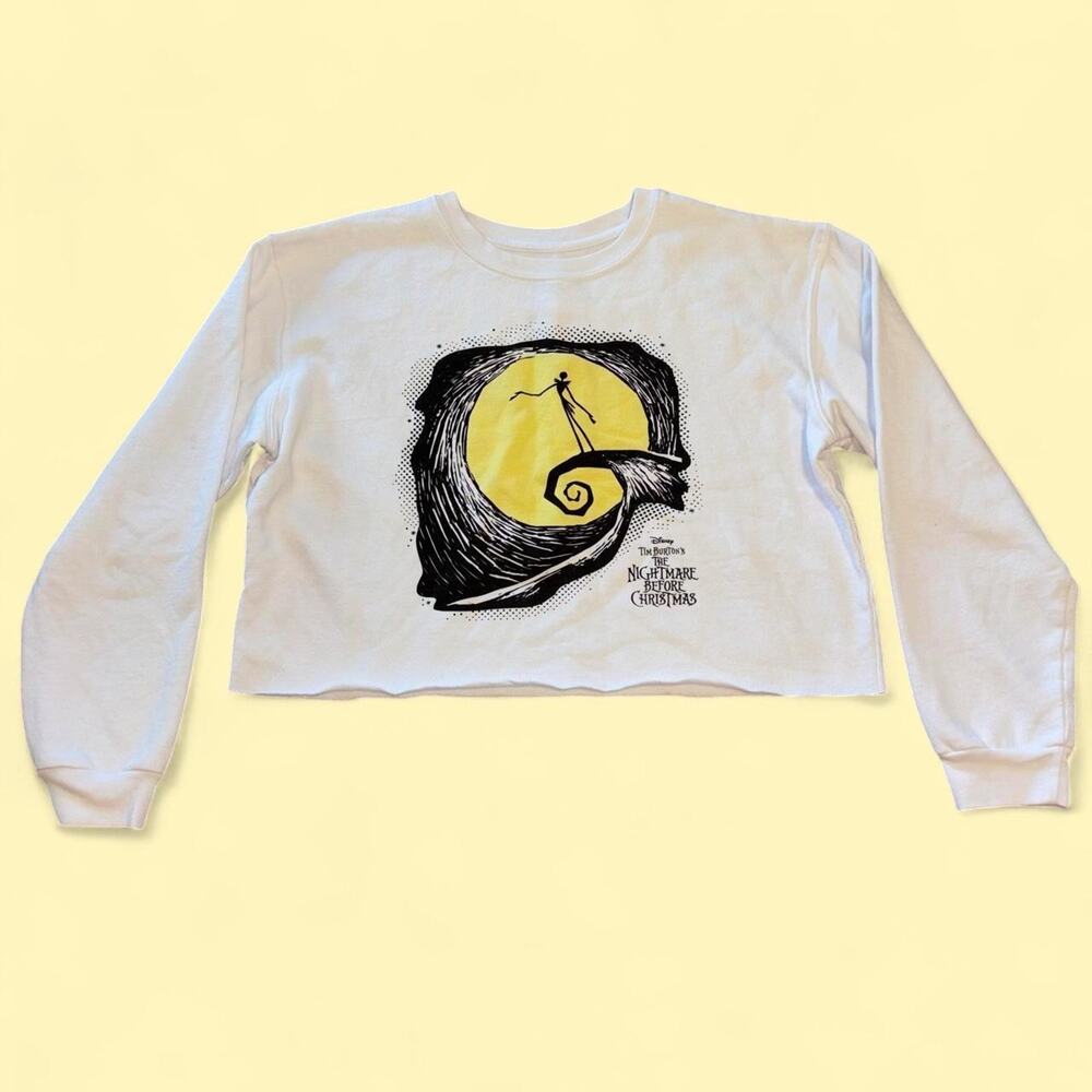 Disney XL Nightmare Before Christmas CL cropped sweatshirt